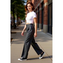 PayBuy Kadın Geniş Paça Kumaş Pantolon Şık Tasarım Fonksiyonel Dayanıklı Kaliteli Konforlu Modern