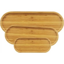 MiraLive 3'lü Oval Sunum Tabağı Seti