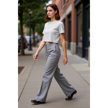 PayBuy Kadın Ekoseli Flare Kesim Pantolon Fonksiyonel Dayanıklı Kaliteli Konforlu Estetik Premium