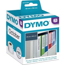 Dymo Lw Geniş Klasör Etiketi 190X59 mm 110 Etiket 99019