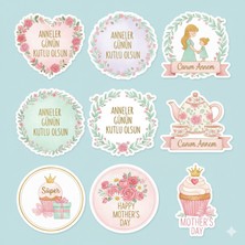 Bsb Anneler Günü Telefon Laptop Notebook Tablet Defter Matara Stiker Etiket ST2325