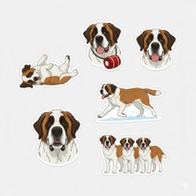 Bsb Köpekler Telefon Laptop Notebook Tablet Defter Matara Stiker Etiket ST2337