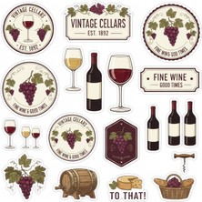 Bsb Şarap Telefon Laptop Notebook Tablet Defter Matara Stiker Etiket ST2389