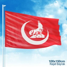 Asilmeydan Bozkurt Hilal Kırmızı Sancak Bayrak MHP -100x150cm