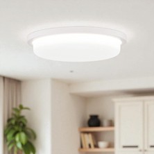 36 Watt 4000 Kelvin LED Iç ve Dış Mekan 3200 Lümen Plastik Tavan ve Duvar Armatürü, LED Tavan Aplik