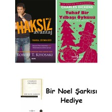 Alfa Yayınları Haksız Avantaj + Tuhaf Bir Yılbaşı Öyküsü + Bir Noel Şarkısı