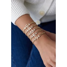 Yavuz Kuyumculuk 14 Ayar Altın Gurmet Zincir Harf Bileklik