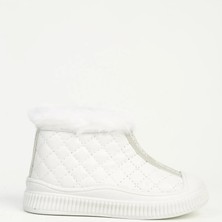 United Colors Of Benetton Tüylü Spor Ayakkabı Beyaz