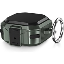Caseonn Samsung Galaxy Buds Fe - Buds Core Kılıf Güvenlik Kilitli Military Tank Haki