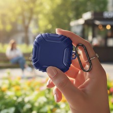 Caseonn Samsung Galaxy Buds Live - Buds Pro Kılıf Darbe Emici Silikon Lacivert