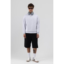 Vamos Basic Bisiklet Yaka Oversize Sweatshirt Karmelanj
