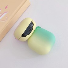 Caseonn Samsung Galaxy Buds Live - Buds Pro Kılıf Duo Aurora Koruma Yeşil Sarı
