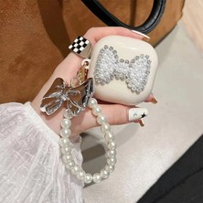 Caseonn Samsung Galaxy Buds Fe - Buds Core Kılıf Figürlü 3D Taşlı Parlak Fiyonk