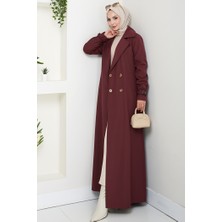 İlkimay.com Tam Boy Su Geçirmez Trenç 1596 - Bordo