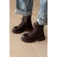 Nope21 Oslo Kahverengi Hakiki Deri Bot