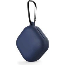 Caseonn Samsung Galaxy Buds Fe - Buds Core Kılıf Askı Aparatlı Mat Silikon Lacivert