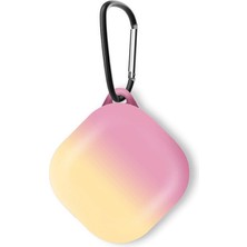 Caseonn Samsung Galaxy Buds 2 - Buds 2 Pro Kılıf Duo Aurora Koruma Pembe Sarı