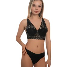 Arona Hafif Destekli File Sütyen Takımı