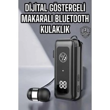 Kablolu Makaralı Bluetooth Kulaklık Uzun Pil Ömrü Dijital Göstergeli