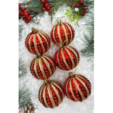 Orca Orc  Yıl 240103  Desenli Top 8 cm 6 Lı Pvc Kutu  YIL.1405