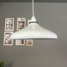 Bamyum Champion Beyaz Iç Beyaz Sezar Başlık Tekli Avize Sarkıt Salon Cafe Butik Lamba Aydınlatma Avizeler