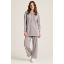 İdoll Giyim 978 Önden Çıtçıt Düğme Detaylı Penye Ikili Takım #10-25#