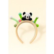 Çocuk Panda Boncuk Aksesuarlı Taç