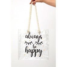Always Be Happy Kız Çocuk Çanta Şeffaf
