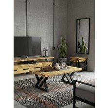 Raweyn Mobel Doğal Ahşap Orta Sehpa 45X45