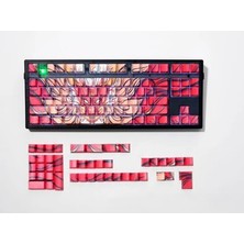 Silabor 136 Anahtar Orlong Klavye Tuş Pbt Çift Atış Yan Baskı Keycaps 108 96 87 NJ80 84 75 68 64 61