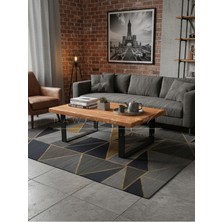 Raweyn Nexo Doğal Ahşap Orta Sehpa 45X45