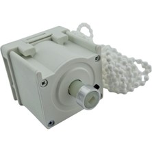 MorPerde 50MM Ahşap Jaluzi Redüktörlü Zincir Mekanizma Beyaz