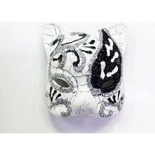 Fırsatkolik Siyah Renk Işlemeli Seramik Malzemeden Imal Venedik Kedi Model Magnet