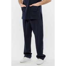 Çatı Uniform Ultralycra Comfy - Büyük Beden Likralı Doktor Hemşire Tek Alt Cerrahi Forma (Unısex), Lacivert