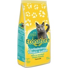 Econature Sterilised Tavuklu Kedi Maması - 15 Kg