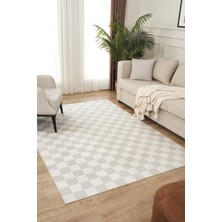 Konfor Halı Damas 4002 Gri Hav Toz Vermez Salon Mutfak Koridor Oturma Odası Yolluk Halı Makine Halısı