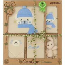 Concon CC1639 Bebek Atkılı Lüx Organic 10'lu Kutulu Hastane Çıkış Zıbın Set