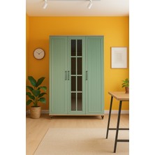 Arion Kids Gülsün 3 Kapaklı Çekmeceli Genç Odası Dolabı | Geniş Depolama Alanı, Dayanıklı MDF Yapı ve Modern Tasarım