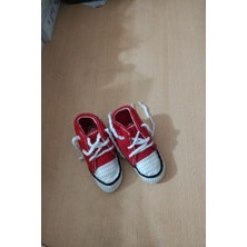 Güzel Kaman El Örgüsü Bebek Patigi 1 Adet Kırmızı Beyaz Siyah ( 6 Aylk ve 2 Yaş Için ) Kaliteli Şık Güzel