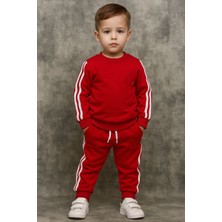 Es Kids Içi Polarlı Yandan Şeritli Üç Iplik Eşofman Takımı