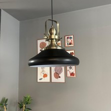 Bamyum Solitra Siyah Tekli Avize Eskitme Başlık Sarkıt Ofis Showroom Salon Mutfak Avizeleri