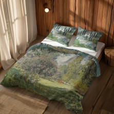 The Lucid Lab Landscape: The Parc Monceau & Kirche In Cassone Am Gardasee Nevresim Takımı 160 cm x 220 cm