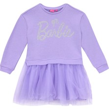 Barbie Simli Lila Kız Çocuk Abiye Elbise BRB5WG-ELB6691