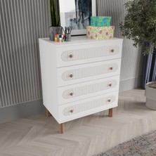 T&B Mila 4 Çekmeceli Şifonyer - Mdf Kapak