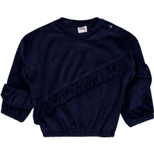 Civil Baby Fırfırlı 6-18 Ay Sweatshirt - Lacivert 18-24 Ay