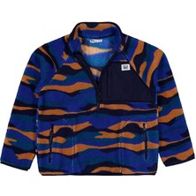 Civil Boys Karışık Dalga Desenli 10-13 Yaş Sweatshirt - Mavi 10-11 Yaş