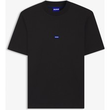 Hugo Boss Logo Patch Erkek Siyah T-SHIRT.001