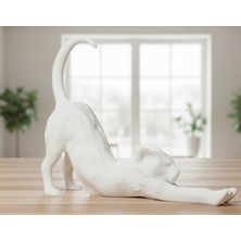 Hivhestin Esneyen Kedi Heykelciği | 3D Baskı - Pla Malzeme | Ev Dekorasyonu