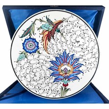 Çini Evi Hatayi Motifli Iznik Tabak – Ev ve Ofis Dekoru (25 cm  9.84 Inch)
