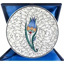 Çini Evi Vıp Lale Desenli Iznik Tabak – Elit Hediyelik Seçim